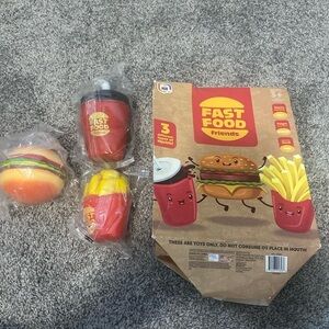 Fast Food Friends Squishy Toys Hamburger Fries Drink New Sensory Stress Toy